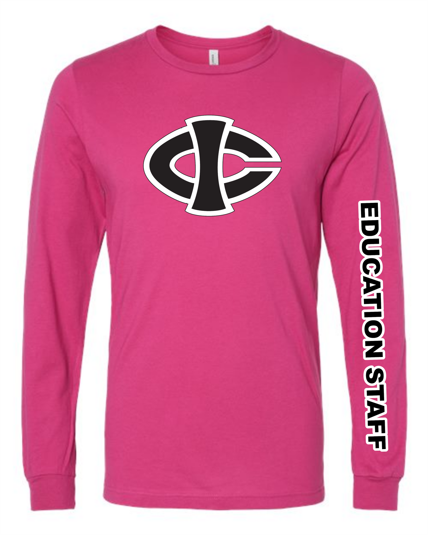 ICCC Unisex  Bella Canvas Jersey Long Sleeve Tee - 3501 (Black logo down sleeve)