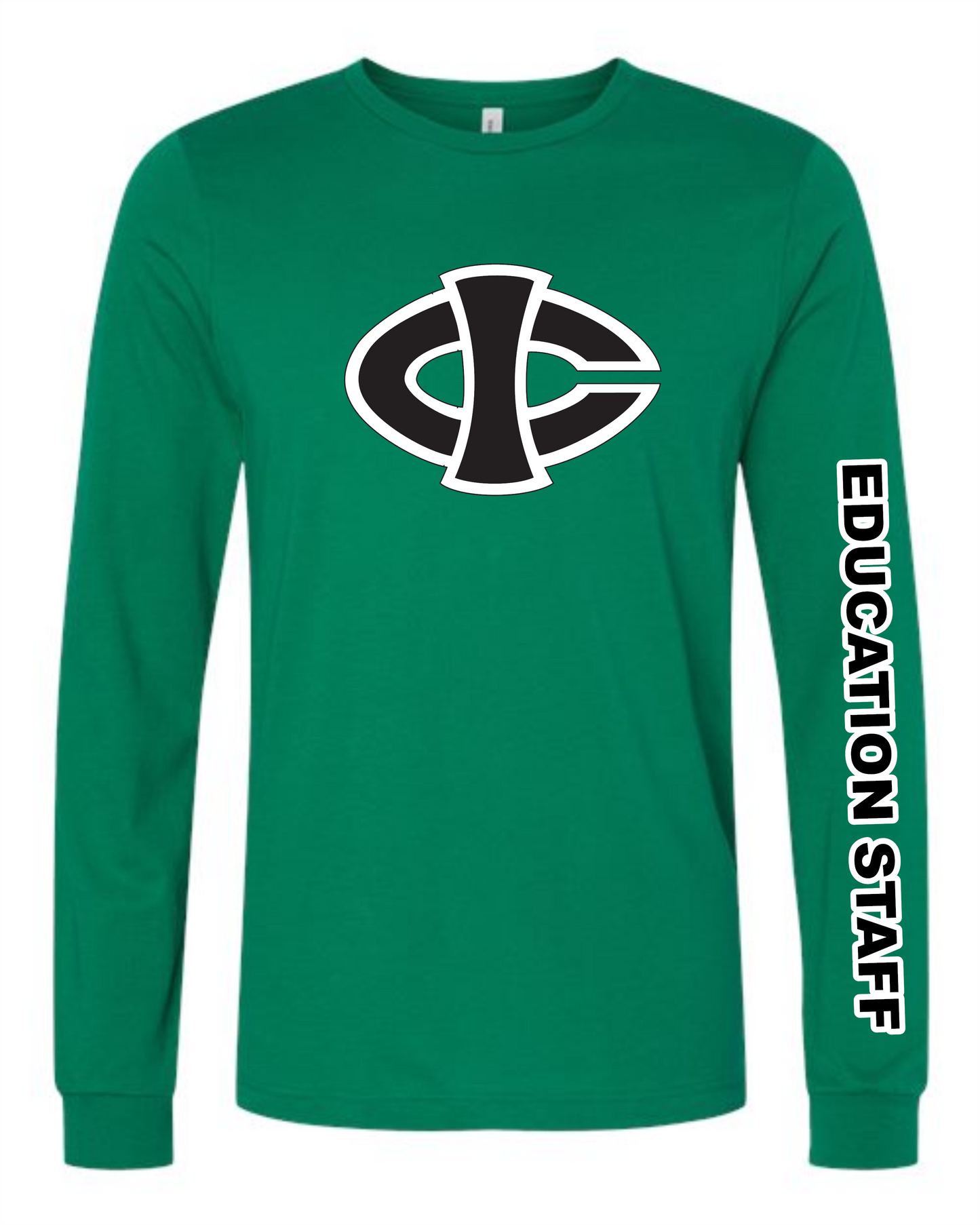 ICCC Unisex  Bella Canvas Jersey Long Sleeve Tee - 3501 (Black logo down sleeve)