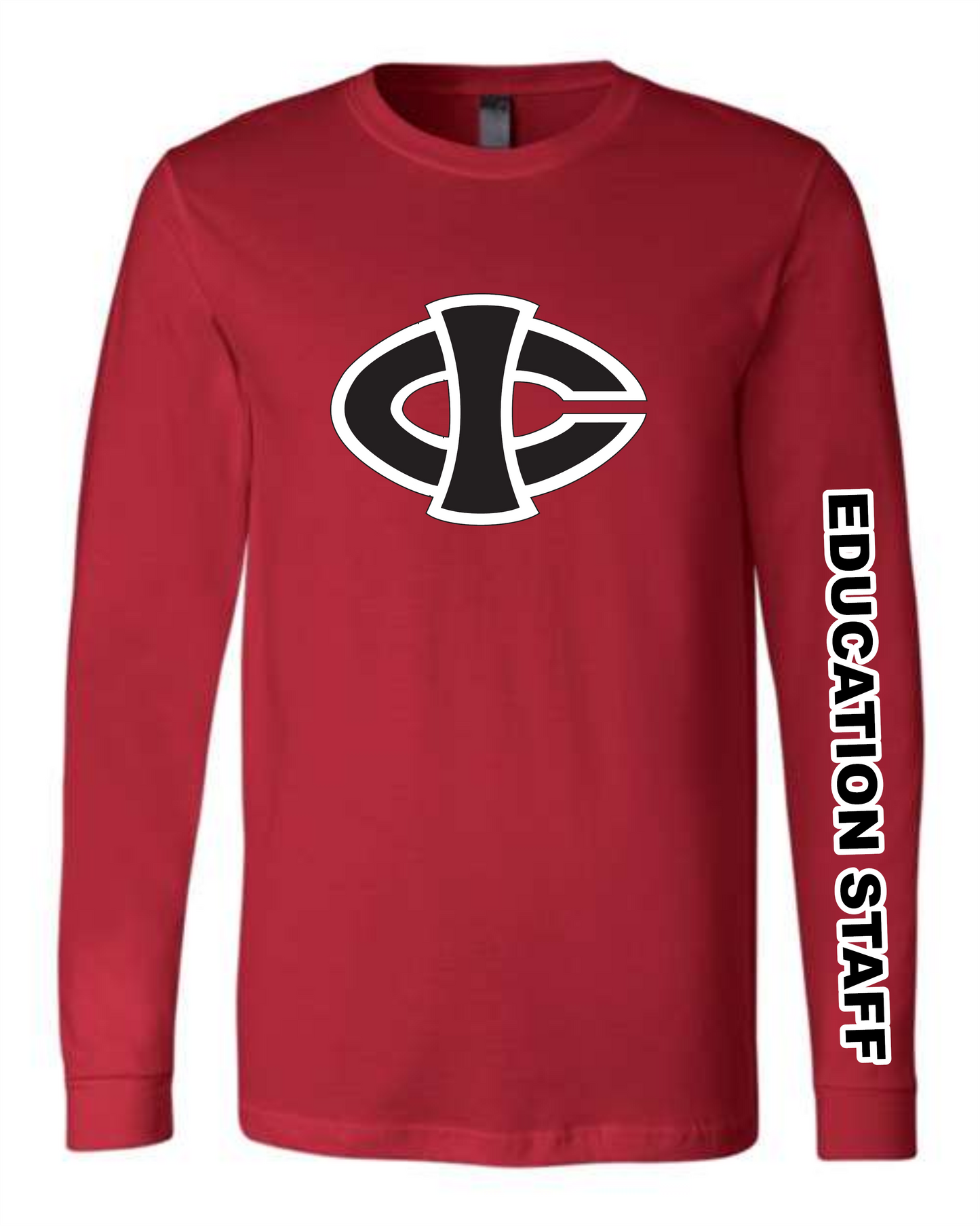 ICCC Unisex  Bella Canvas Jersey Long Sleeve Tee - 3501 (Black logo down sleeve)