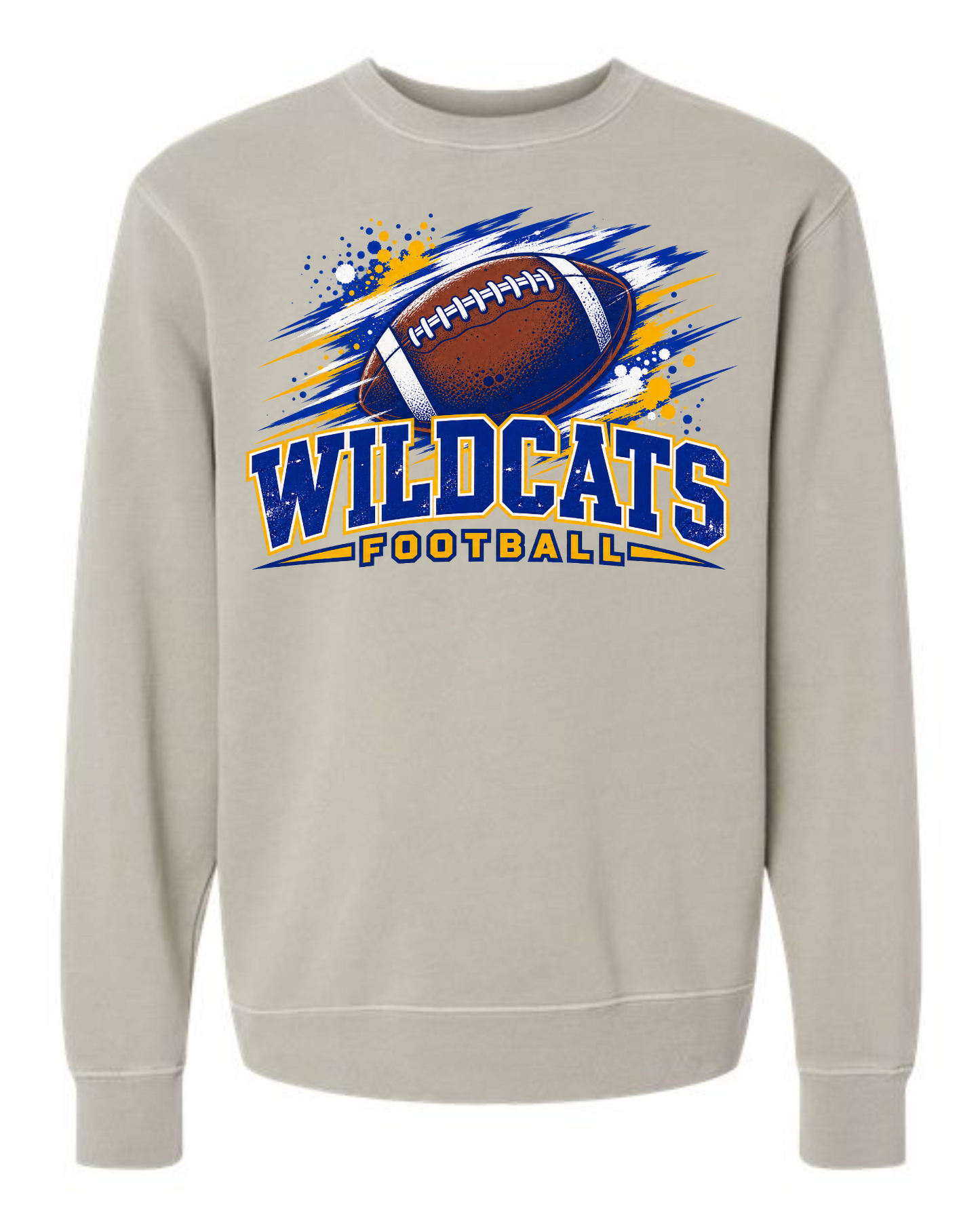 Football 007 Independent Trading Co. Unisex Midweight Pigment-Dyed Crewneck Sweatshirt - PRM3500