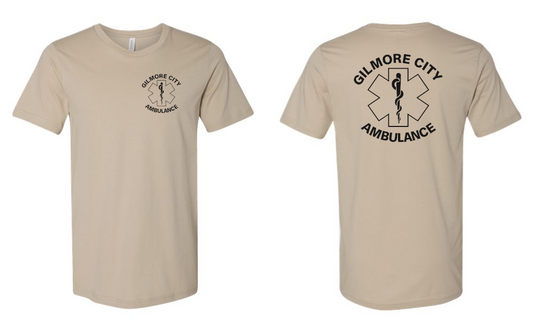 Gilmore City Ambulance BELLA + CANVAS Jersey Tee - 3001 (black logo)