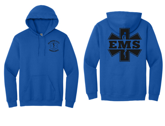 Gilmore City Ambulance  Gildan® Heavy Blend™ Hooded Sweatshirt (Black logo)