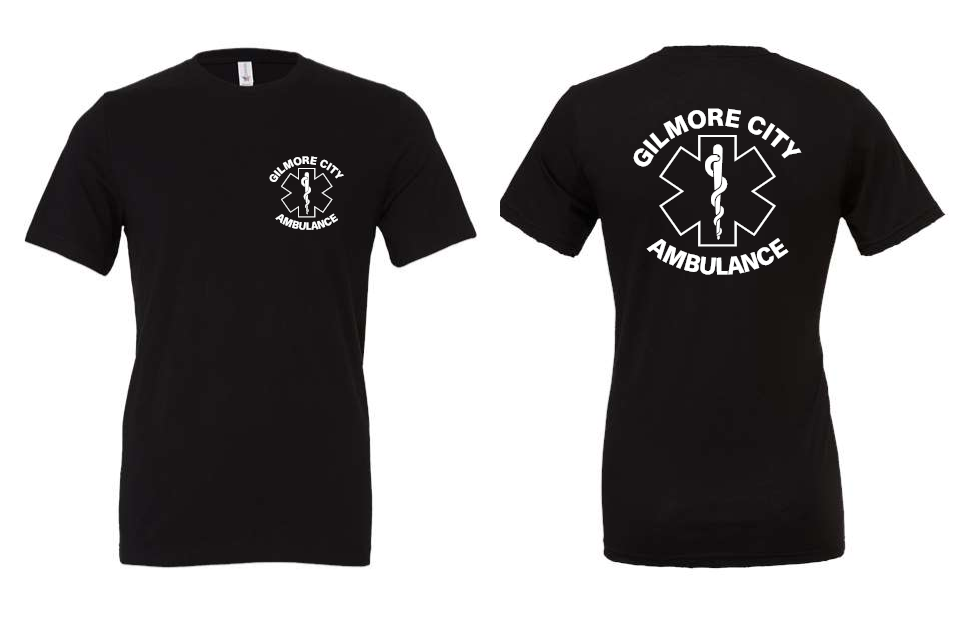 Gilmore City Ambulance BELLA + CANVAS Jersey Tee - 3001(white logo)