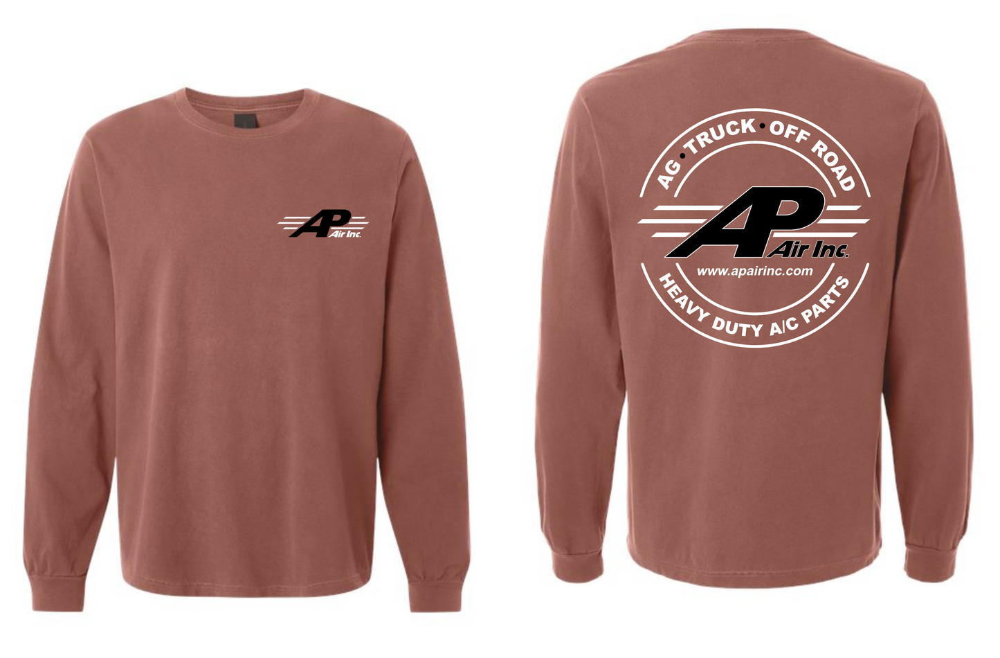 AP AIR  BELLA + CANVAS Unisex Heavyweight Garment-Dyed Long Sleeve Tee - 4851GD