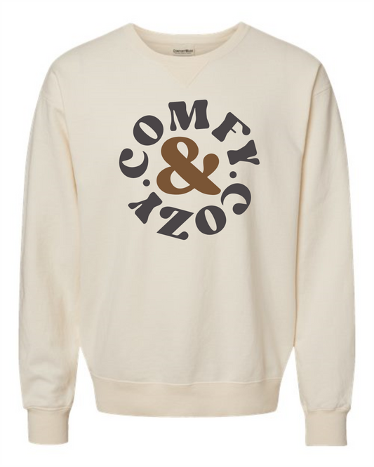 ComfortWash by Hanes - Garment-Dyed Crewneck Sweatshirt - GDH400( Parchment)