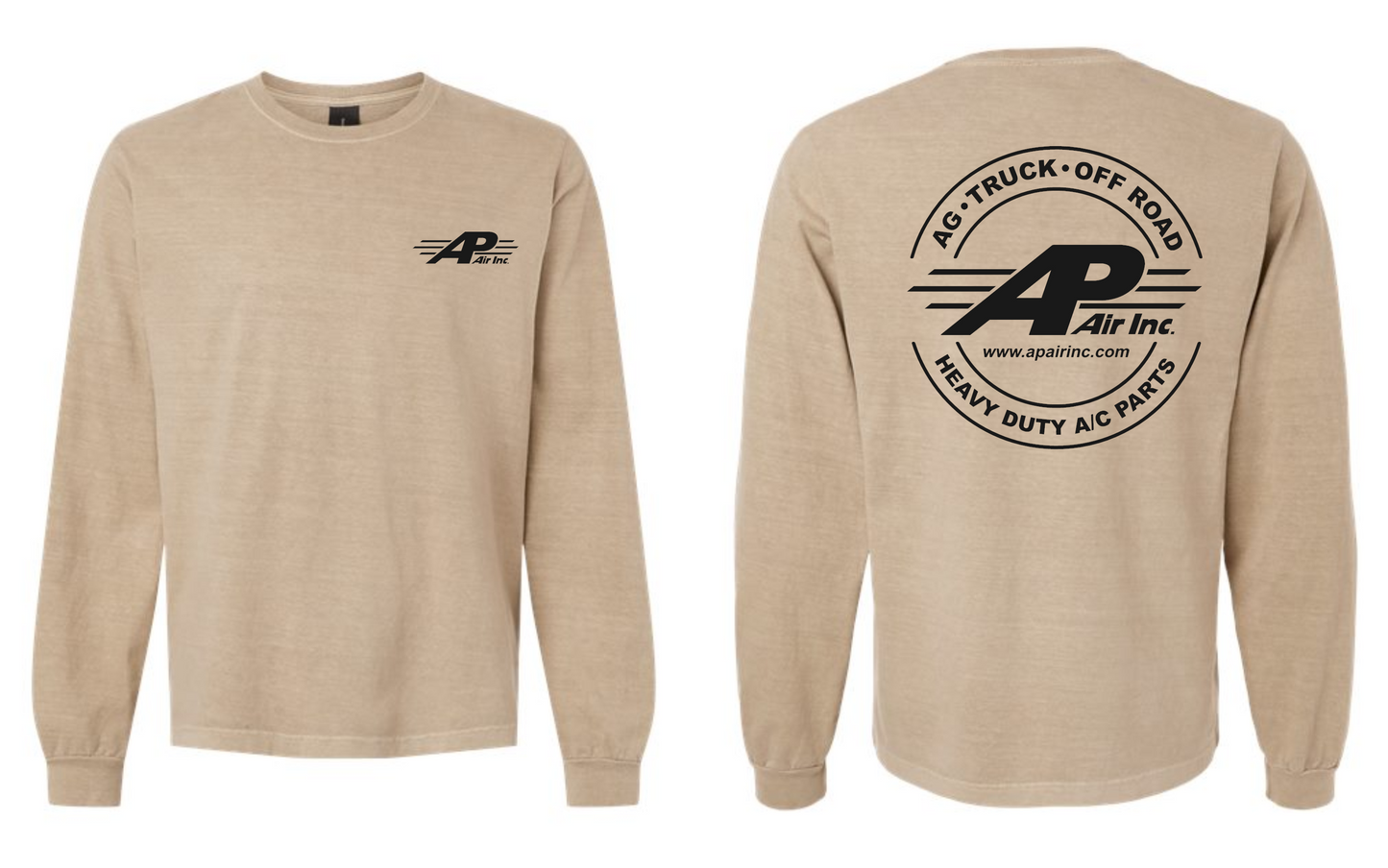 AP AIR  BELLA + CANVAS Unisex Heavyweight Garment-Dyed Long Sleeve Tee - 4851GD