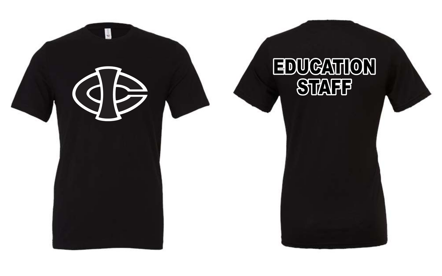 ICCC BELLA+CANVAS® Unisex Jersey Short Sleeve Tee BC3001 (Black Front and Back logo)