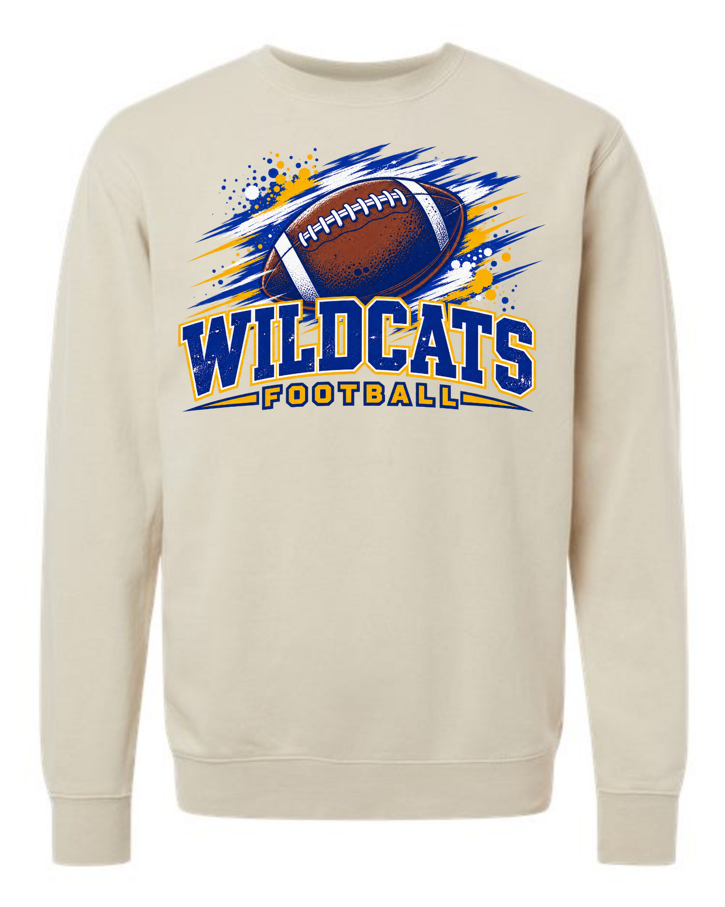 Football 007 Independent Trading Co. Unisex Midweight Pigment-Dyed Crewneck Sweatshirt - PRM3500