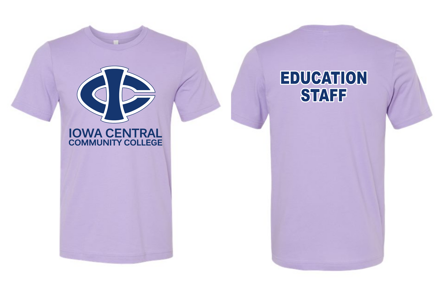 ICCC BELLA+CANVAS® Unisex Jersey Short Sleeve Tee BC3001 (Blue Front and Back Logo)
