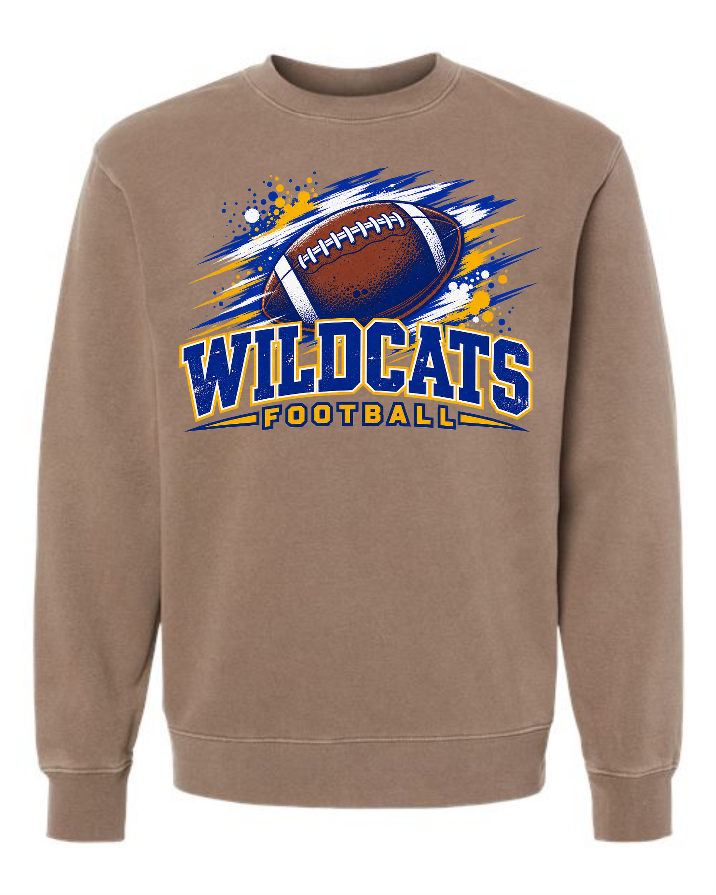 Football 007 Independent Trading Co. Unisex Midweight Pigment-Dyed Crewneck Sweatshirt - PRM3500